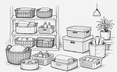 かご収納とは？種類や選び方、暮らしに合う使い方を紹介