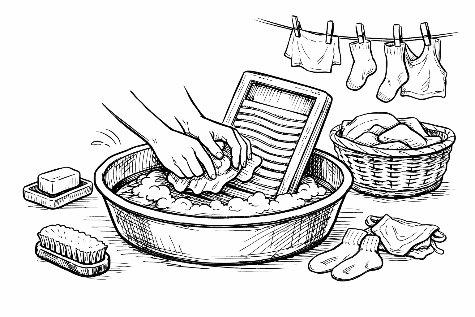 洗濯板は今でも使える？小物洗いに向く場面